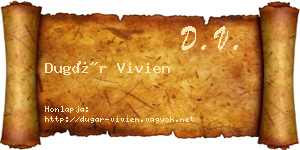 Dugár Vivien névjegykártya